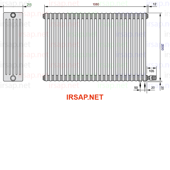 Радиатор IRSAP Tesi 62000/24 T26 CL 01
